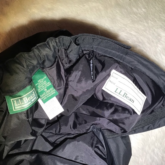 L.L bean black snow pants size 18 - Picture 5 of 9